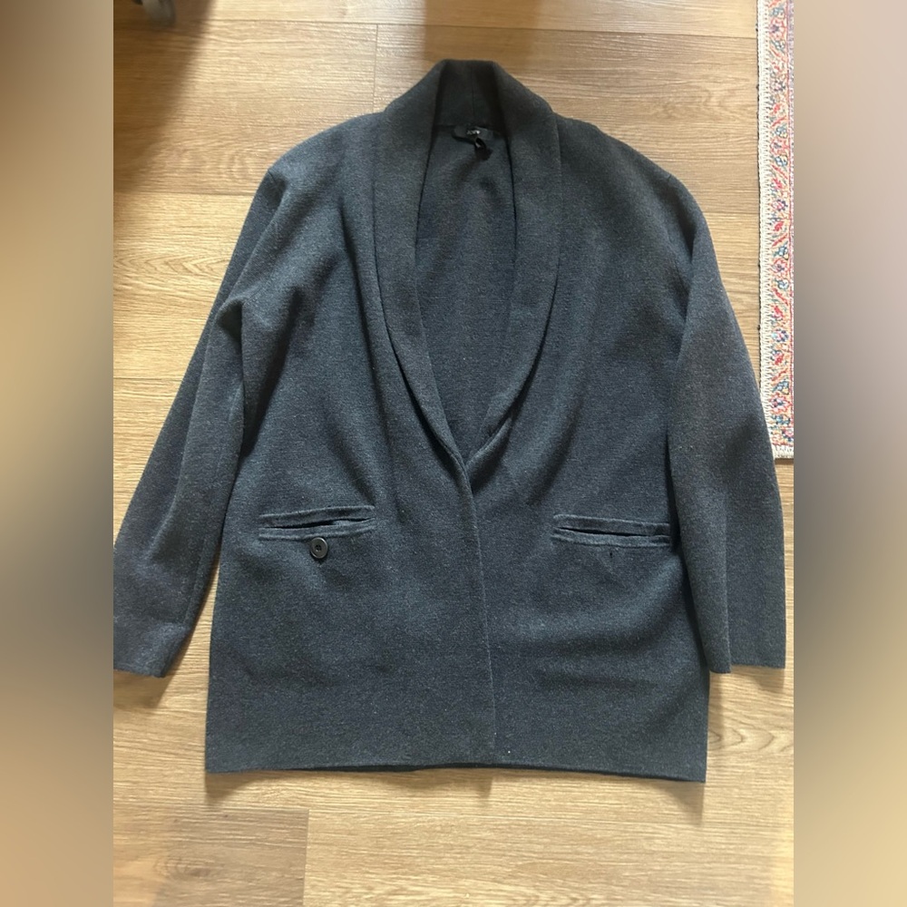 Women's Gray Open Front Cardigan J. Crew Sz. S